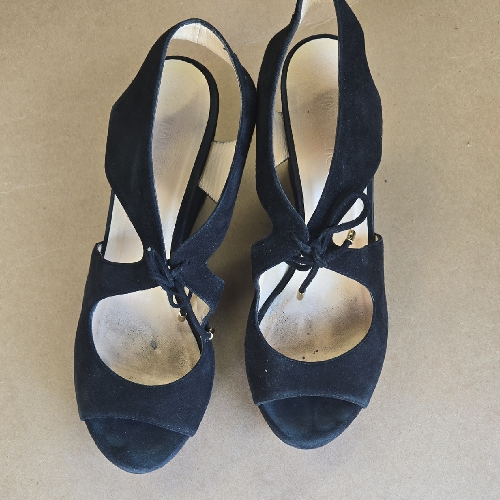 Jimmy Choo Black Suede Heels